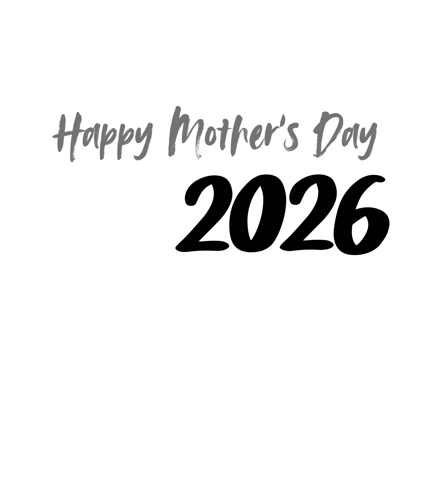 Mother's Day, Adult White T-Shirt