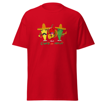 Cinco De Mayo Chilli Peppers, Fiesta Party (Adult) Red, Unisex-T-Shirt