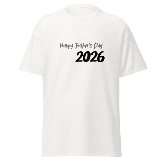 Father's Day 2026, Adult White T-shirt