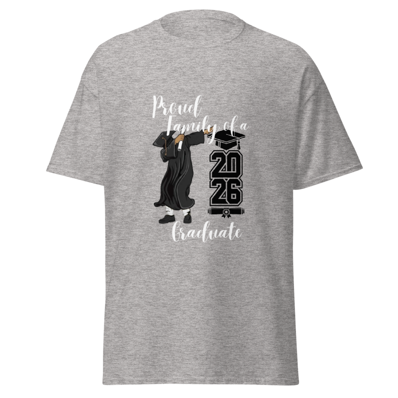 Proud Family Graduation, Gray, T-Shirt (Adult)